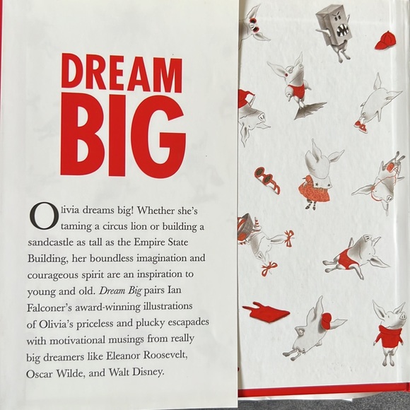 NWT Dream Big Olivia by Ian Falconer Hard back book with dust cover - Picture 2 of 14